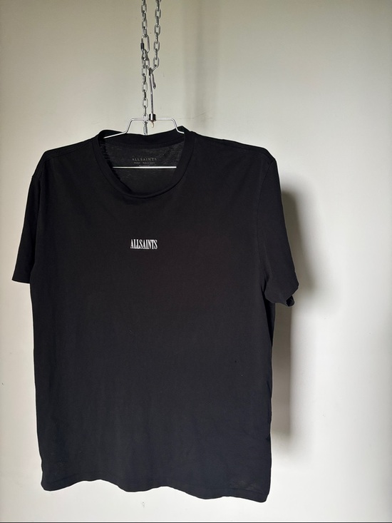 All Saints Tops - All Saints Relaxed Fit Graphic Tee in Jet Black Unisex